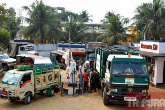 Diesel crisis looms large: long queue of vehicles observed in front of petrol pumps 